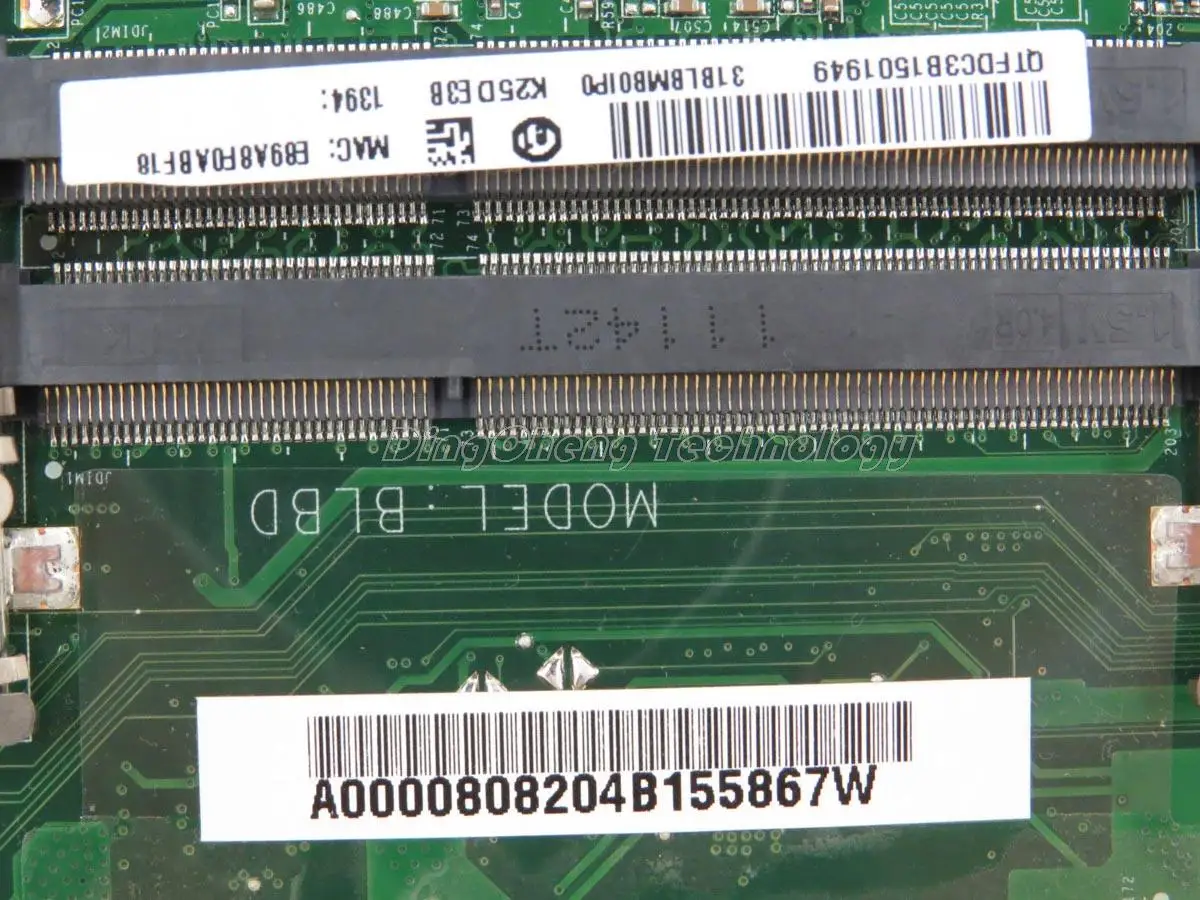 Материнская плата для ноутбука Toshiba Satellite L750 L755 DABLBDMB8E0 A000080820 DDR3 HM65 GT525M 1 ГБ