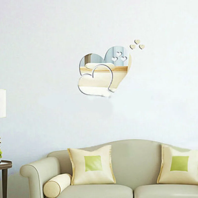 Семейный художественный домашний Декор Съемный зеркальный стикер на стену