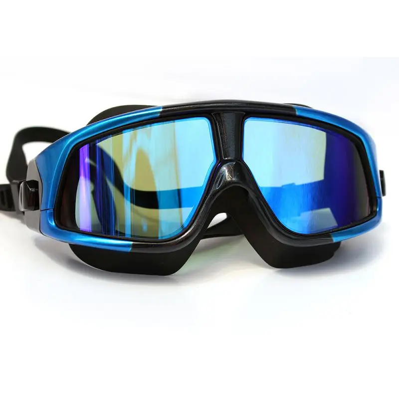 Unisex Silicone Frame Large Swim Glasses Swimming Goggles Anti-Fog UV Protect Men Women Waterproof with Case | Спорт и развлечения