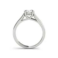 White Gold Plated LESF Стерлинговое Серебро 925 пробы 1 карат SONA Помолвочное с солитёром кольцо простой перстень модные ювелирные изделия для женщин можно настроить - Цвет основного камня: White Gold Plated