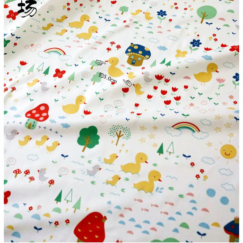 Новое прибытие 160x25 см мультфильм Mooie Hond Katoen Twill Сделай Сам Afdrukken Kinderen Beddengoed Doek Lakens
