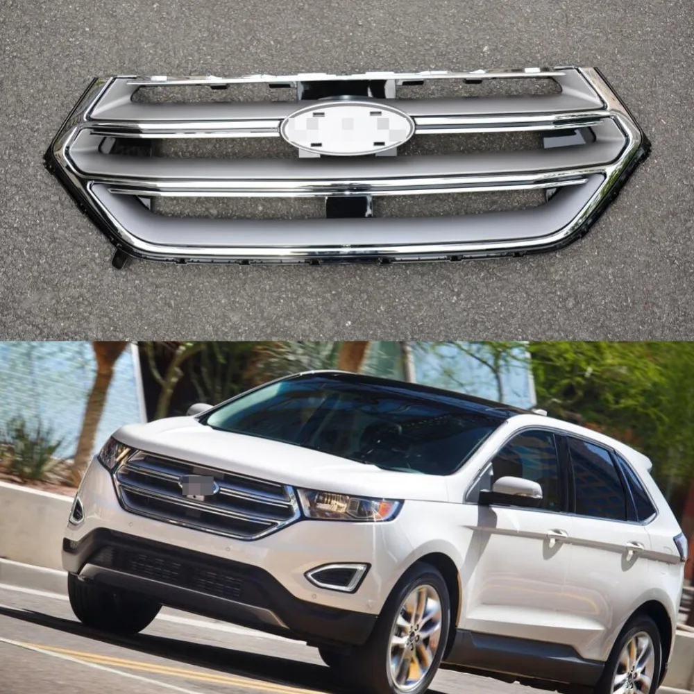 1 шт. Хром передний бампер Верхняя решетка радиатора гриль новый для Ford Edge 2 7 T 2015
