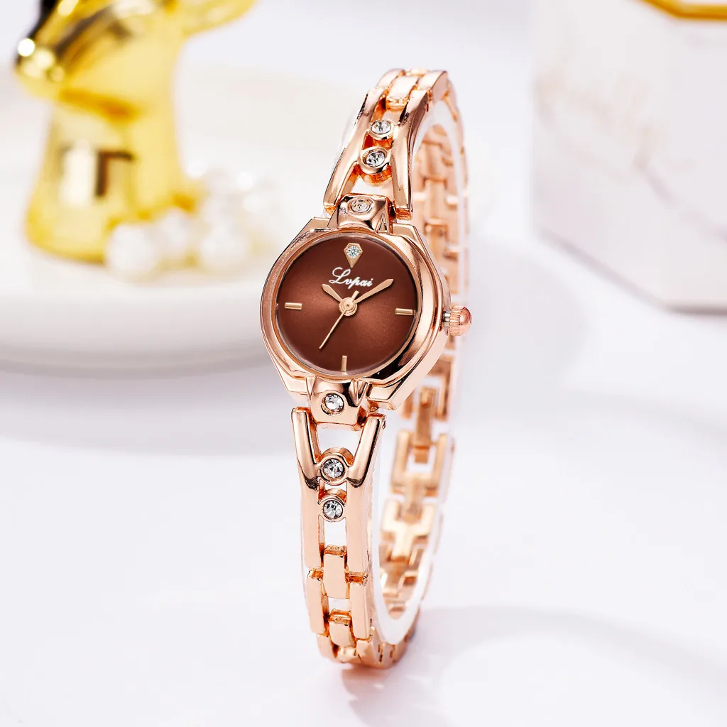 Часы женские кварцевые с металлическим ремешком Роскошные мультяшным рисунком