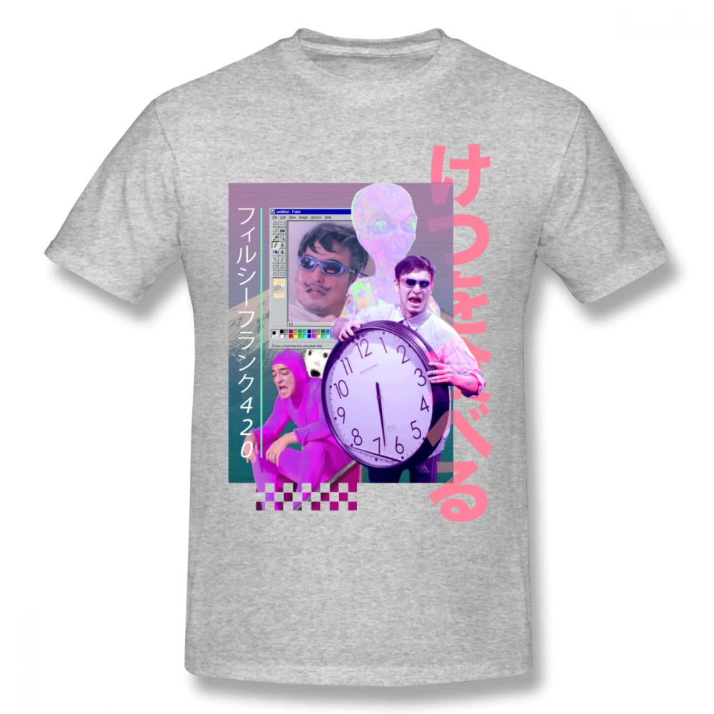 Vaporwave грязная Frank футболка для мужчин плюс размер 4XL Группа Футболка | Мужская