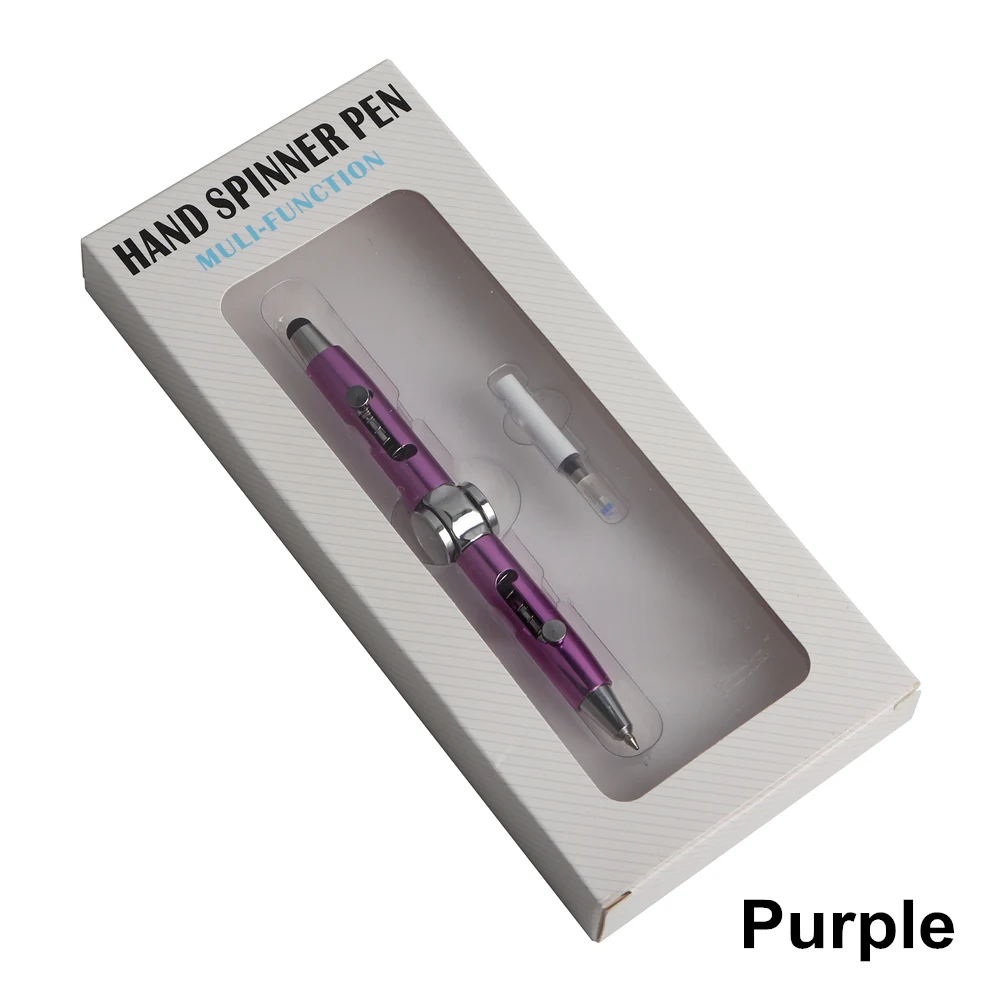 purple 1 Набор многофункциональная 3 в 1 спиннинговая ручка для снятия стресса Высокая скорость и сенсорный экран ручная спиннинговая ручка для беспокойства людей - Цвет: purple