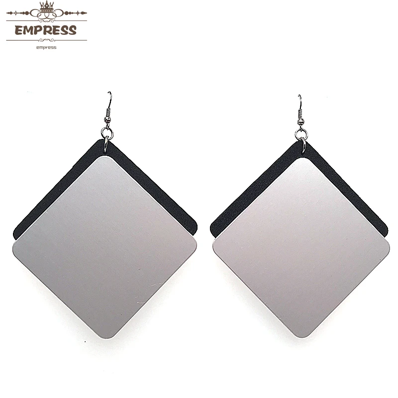 2018 Glamour Fashion Design Oversized Square Sponge Aluminum Alloy Combination Geometric Earrings For Women Accessories Jewel | Украшения и