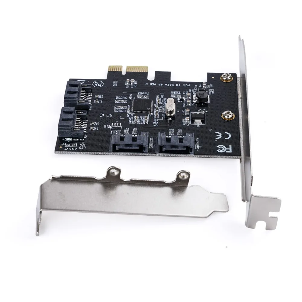ORICO 1X 4X 8X 16X PCI-E карты PCI Express для SATA 3,0 4 порта SATA III PCI-E Плата расширения 6 Гбит/с адаптер расширения добавить на карты