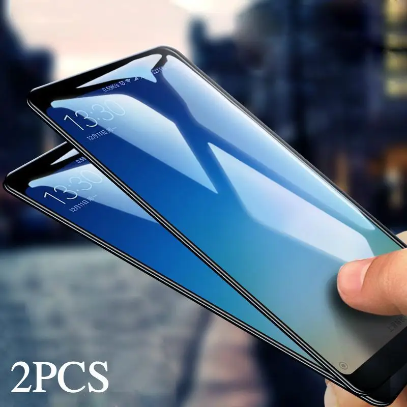 2 шт. защитная пленка для экрана Realme C2 из закаленного стекла Reamle с полным