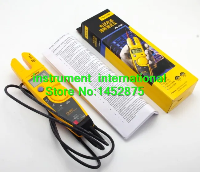 FLUKE T5 600 V зажим непрерывность тока Электрический тестер|tester|tester electrictester fluke |