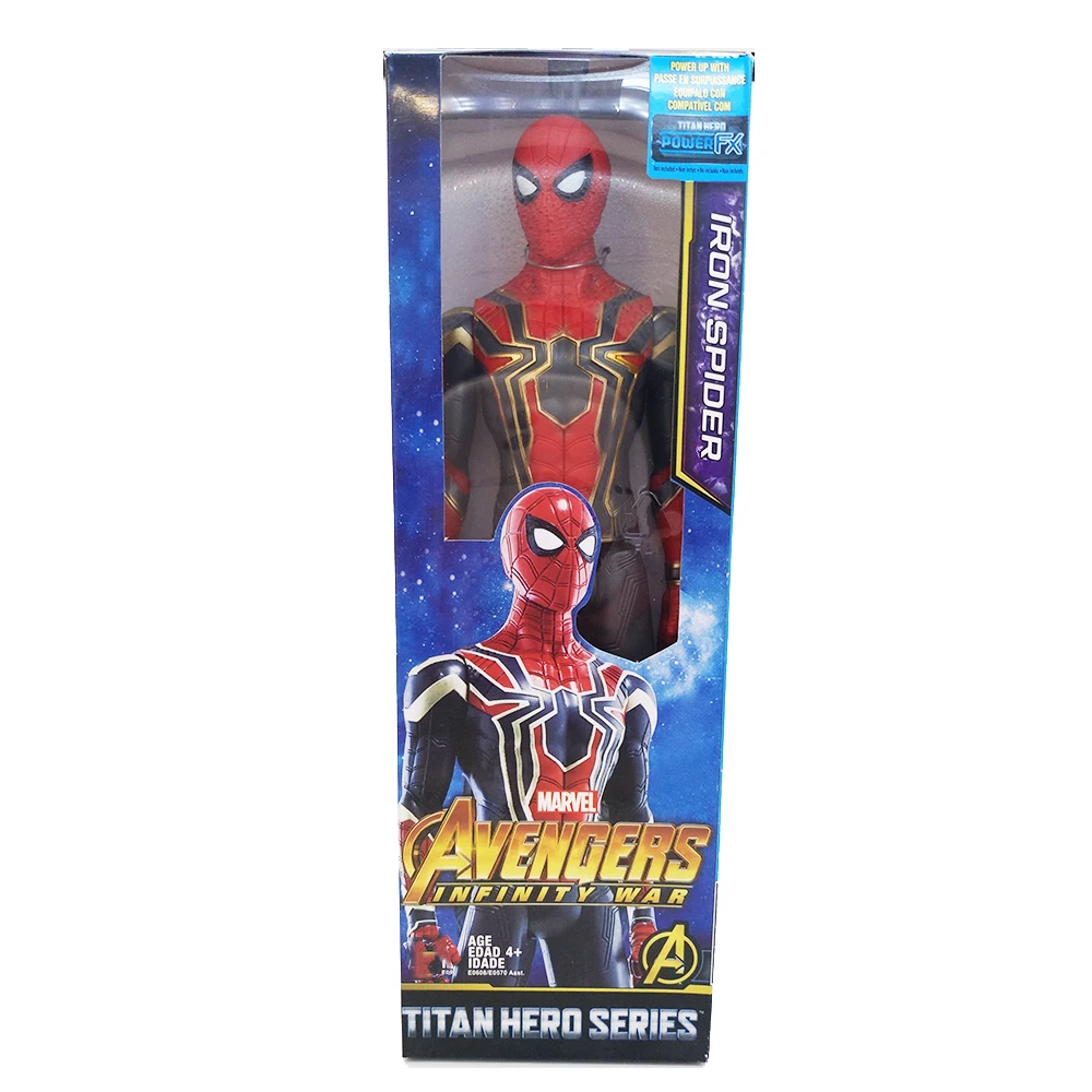 with box Hasbro Marvel игрушки Мститель эндшпиль 30 см супер герой Тор Капитан танос Росомаха Человек-паук Железный человек фигурка игрушка куклы - Цвет: with box