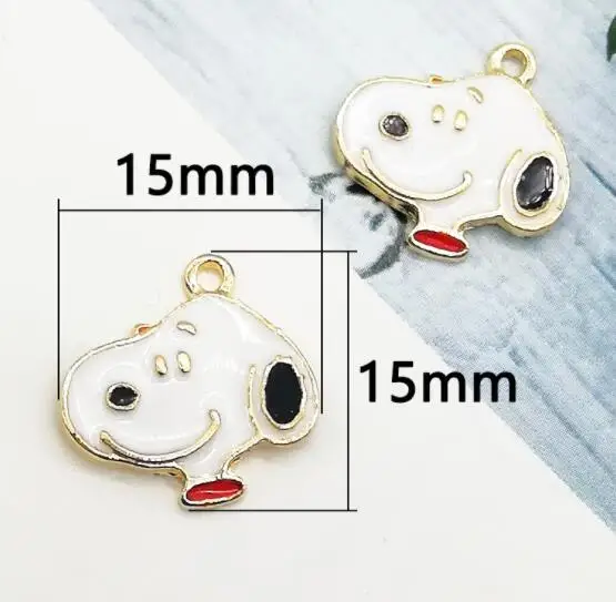 50 шт. мультфильм смешивания дом собака сплав талисманы Подвески DIY ювелирных изделий подарок BB-27 - Окраска металла: C