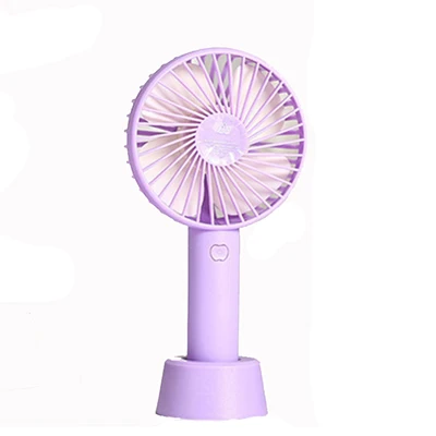 purple USB перезаряжаемый портативный мини-вентилятор портативный вентилятор кулер регулируемый 3 скорости для офиса на открытом воздухе путешествия ноутбук вентилятор охлаждения - Цвет: purple