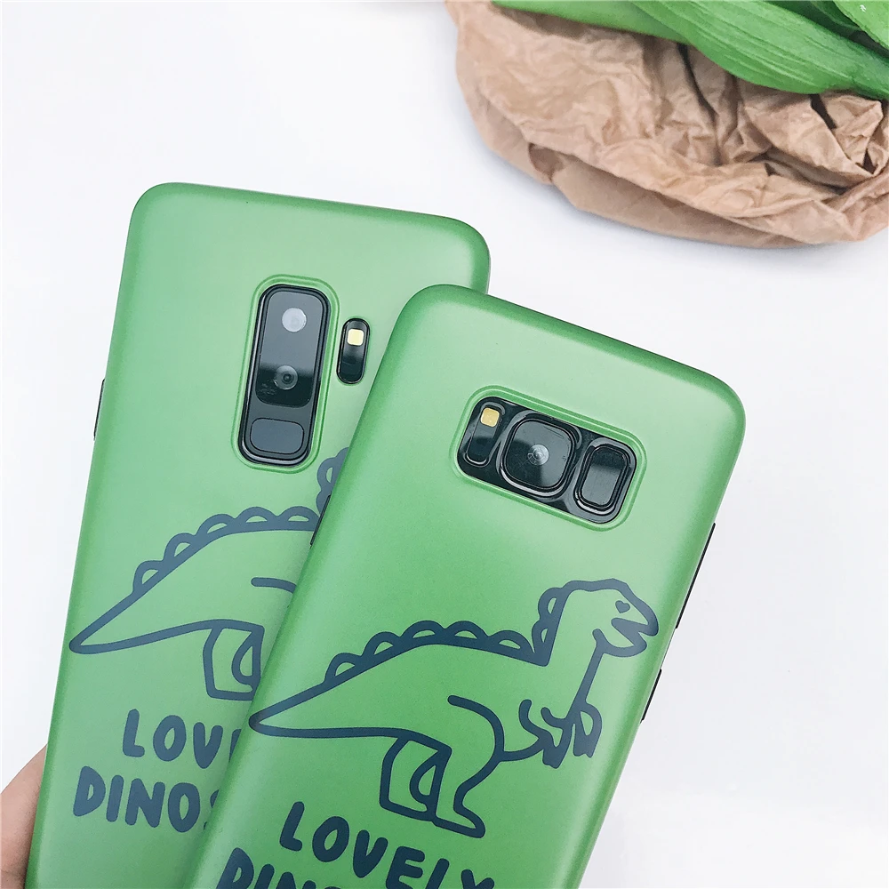 Прекрасный мультфильм Динозавр Телефон чехол для samsung Galaxy Note 8 9 S7 край S8 S9 S10 плюс