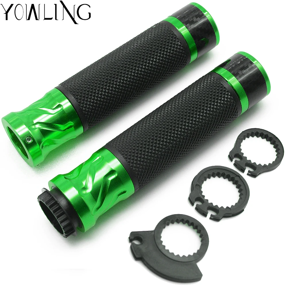 1 пара мотоциклетных ручек на руль велосипеда ручки для kawasaki z750 z800 z1000 er6n er6f ninja 650r