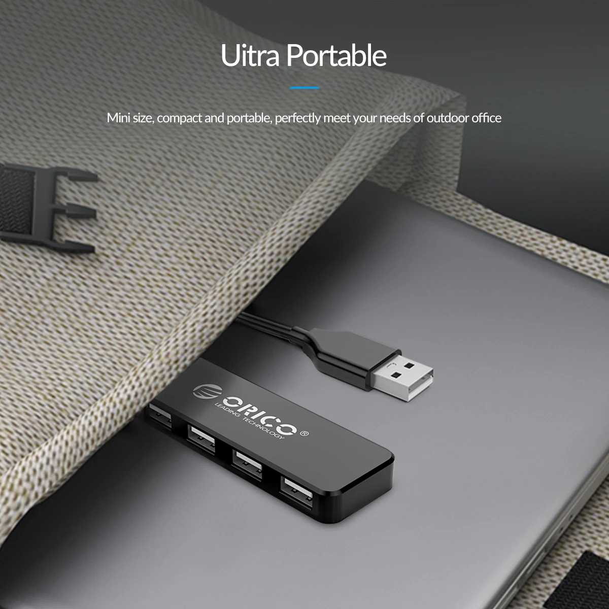 ORICO USB 2,0 концентратор 4 порта Мини Высокоскоростной Мульти USB разветвитель расширитель портативный OTG адаптер для портативных ПК huawei mate 10 Pro