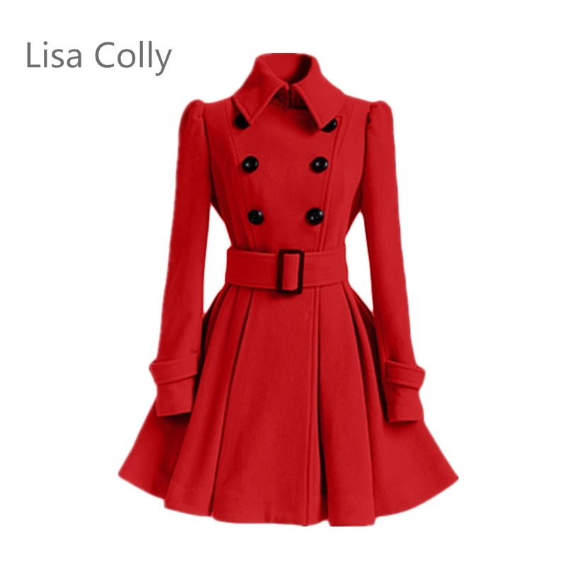 Lisa Colly/модные женские длинные пальто сезон весна-осень Тренч Верхняя одежда