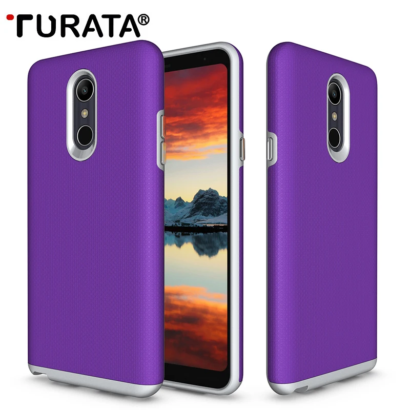 TURATA Shockproof Phone Cases For LG X Power 3 2018/Q Stylo 4 2018 Case PC+TPU Layers Hybrid Protect Anti-Knock Shell |