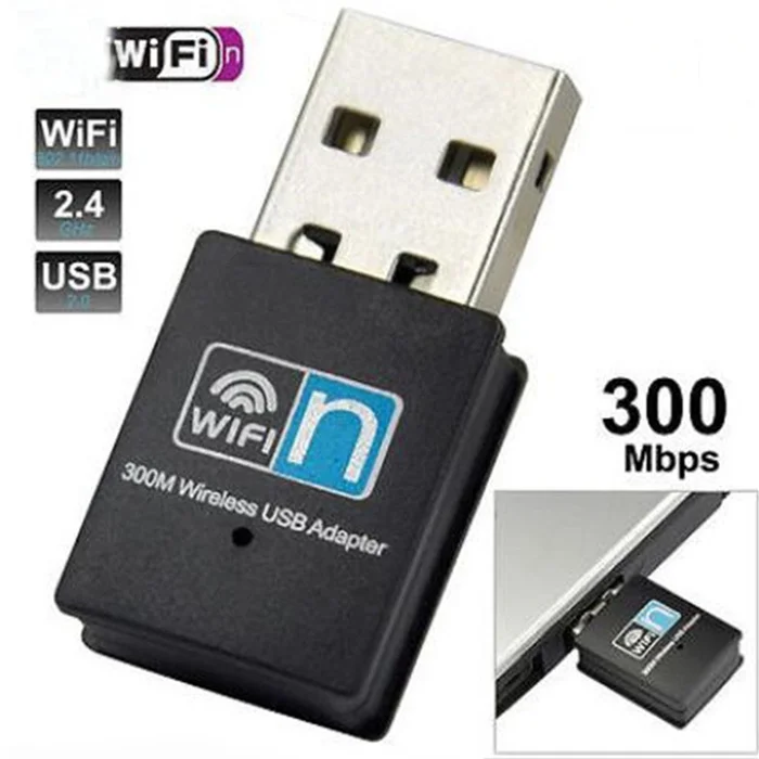 Мини Черный 300 м USB WiFi беспроводной адаптер внешняя сетевая карта Мбит/с Адаптеры