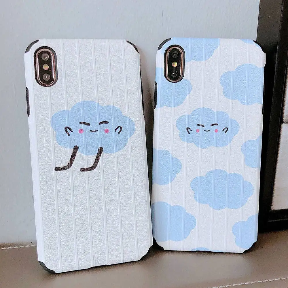 KISSCASE Cute Clouds Shockproof Phone Case For iPhone XR 6 6s 7 8 Soft Plus XS MAX X Cover Fundas Capa |