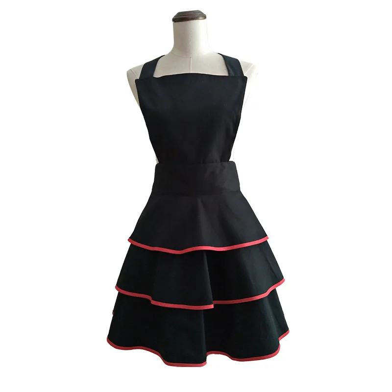 Bodecin черного цвета в стиле ретро Женские Кухня Пособия по кулинарии выпечки