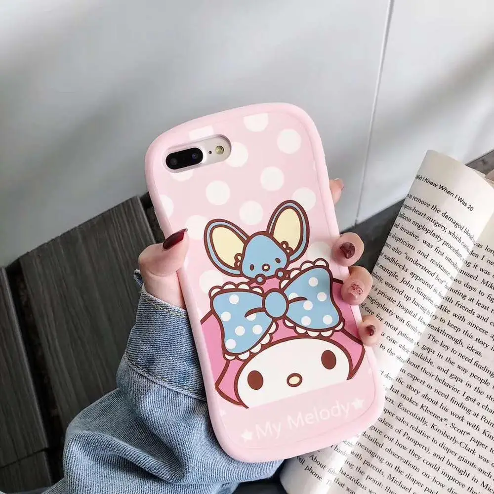 Чехол-накладка для iphone 11 X XR XS Pro max 7 7Plus 8 8plus 6 6S Plus, супер милый мягкий силиконовый чехол с изображением мультяшного животного кота мелодии медведя - Цвет: 02