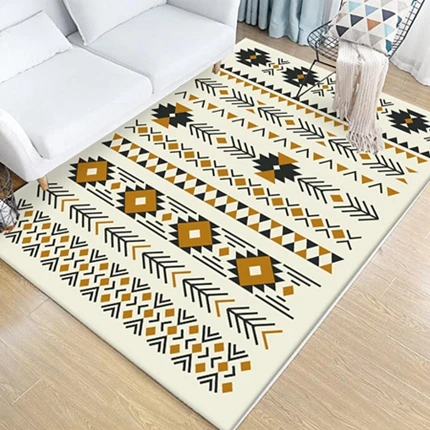 Carpet7 Европейский ковер для гостиной, спальни, противоскользящие ковры, геометрический цветочный узор, прикроватные коврики, диван, стол, моющийся коврик - Цвет: Carpet7
