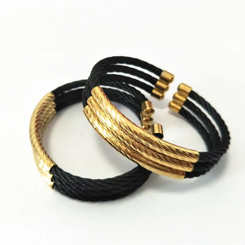 Новые модные браслеты из Проволочной проволоки ювелирные изделия нержавеющей