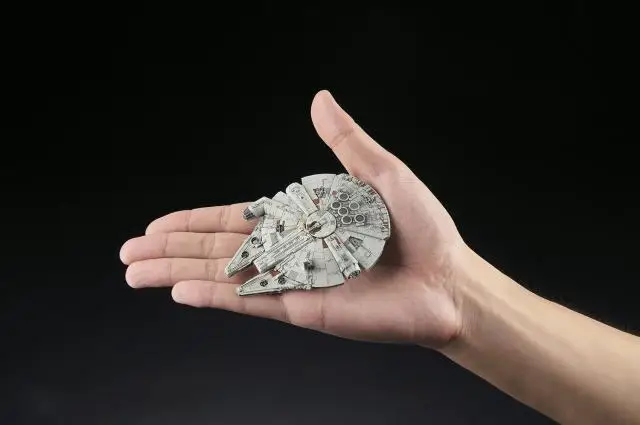 Оригинальный BANDAI 12 Стиль Звездные войны 7 модель автомобиля серии Сокол