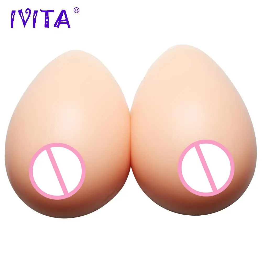

IVITA 2400g Pair Fake Boobs Silicone Breast Forms False Crossdressing Drag Queen Shemale Bra Mastectomy Transgender Breasts