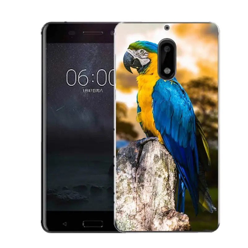 Qmswei Мягкий ТПУ чехол для телефона nokia3 nokia5 nokia6 nokia8 N540 N535 ясно животных волка Лебедь