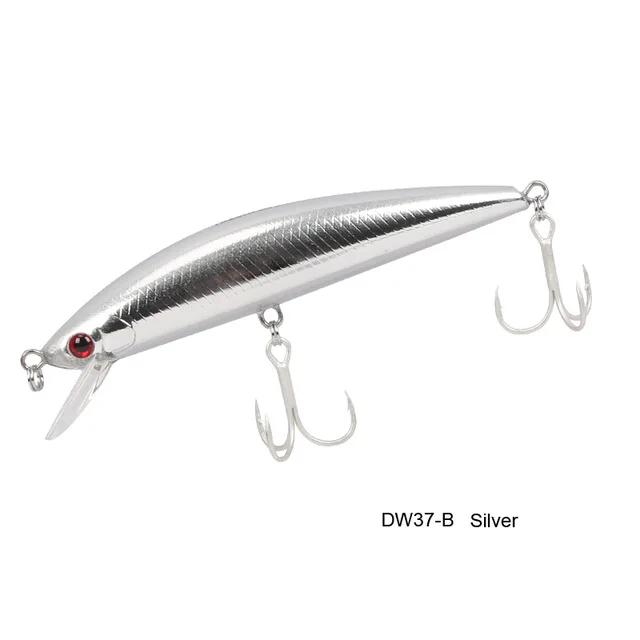 TSURINOYA DW37Bearking Тонущая наживка 120 мм/40 г большая блесна Блесна Приманки жесткая искусственная приманка соленая вода Рыбалка черный бас - Цвет: DW37 B
