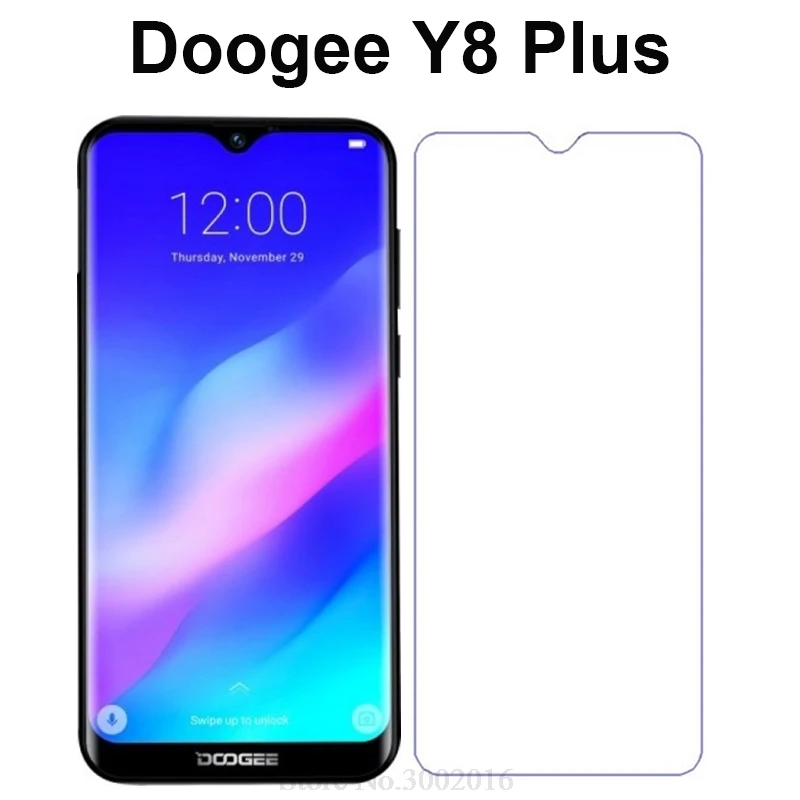 2 шт. Для Doogee Y8 Plus защита для экрана из закаленного стекла 9H закаленная Передняя