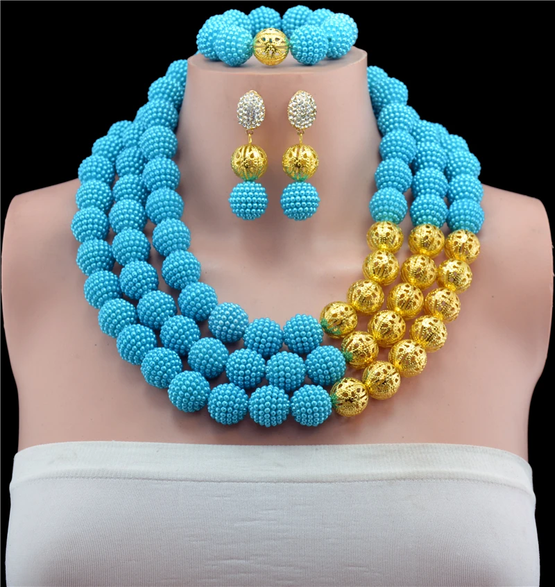 Набор ювелирных изделий из великолепных африканских полукруглых бусин набор