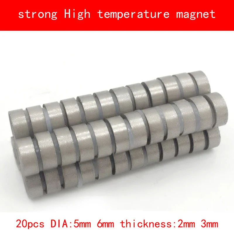 Мощный магнит SmCo 20 шт. диаметр 5 мм 6 толщина 2 рабочий макс. 360 градусов по Цельсию