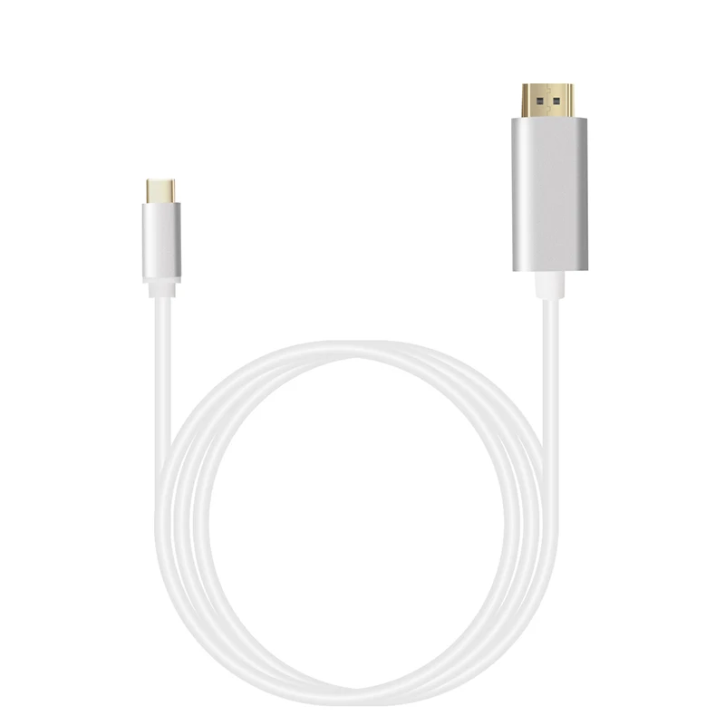 Кабель для видеосъемки Type c HDMI кабель USB C 1 8 м 4K x 2K поддержка 3 серебристый usb