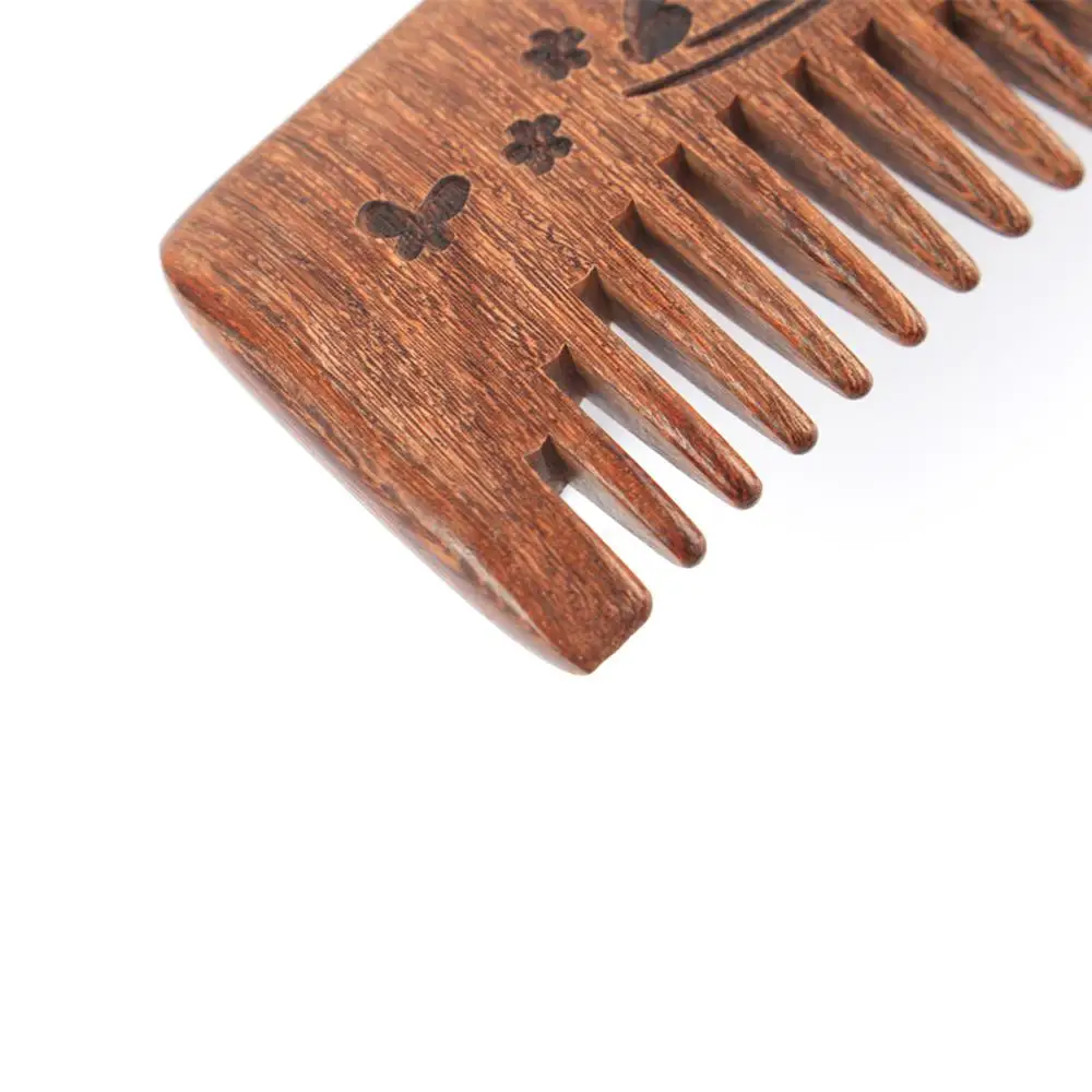 Для мужчин борода Применение сандалового дерева карман и гребни 2 размеров