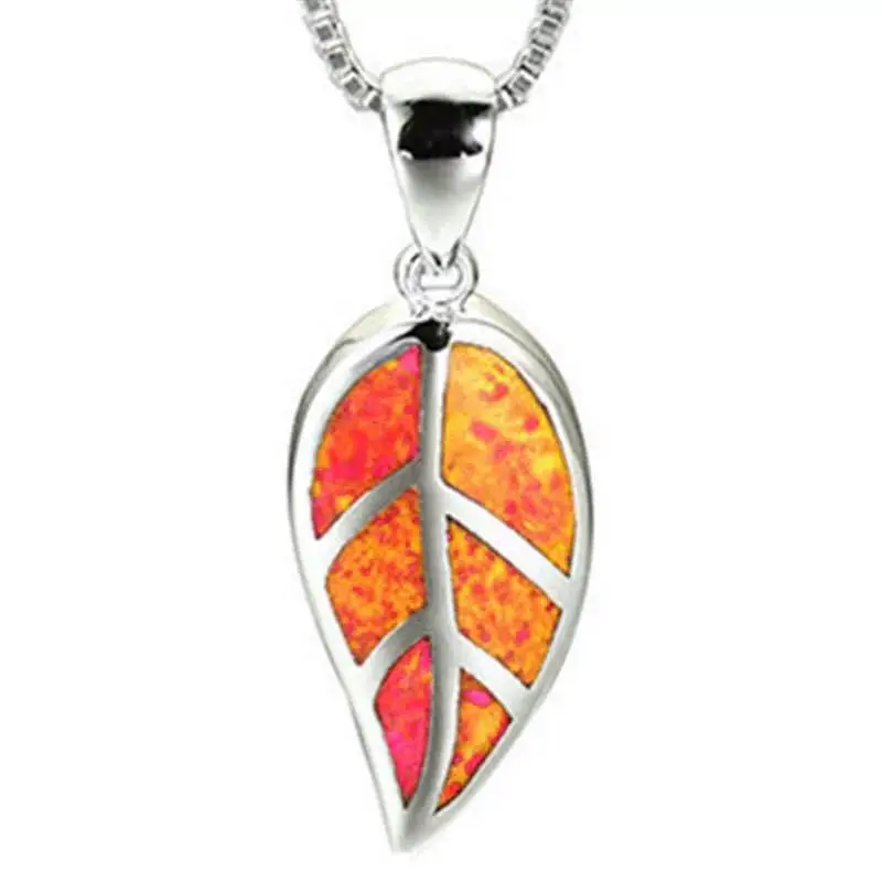 Европа и США новинка Опаловая высокого качества кулон в форме листа Личность