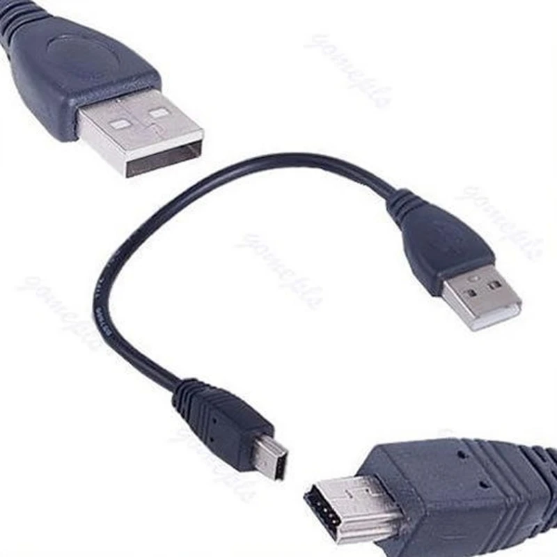 Новый USB короткий 2 0 A штекер к мини 5 Pin B кабель для зарядки и передачи данных