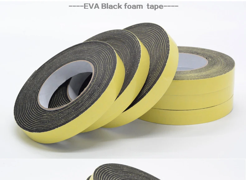 EVA губки односторонняя лента ленты пены Super sticky черный цвет 2 мм толщиной 5 м длина