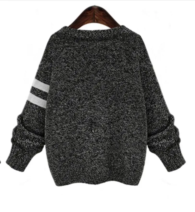 2018 Демисезонный Для женщин свитер Модные свободные пуловер с длинными рукавами