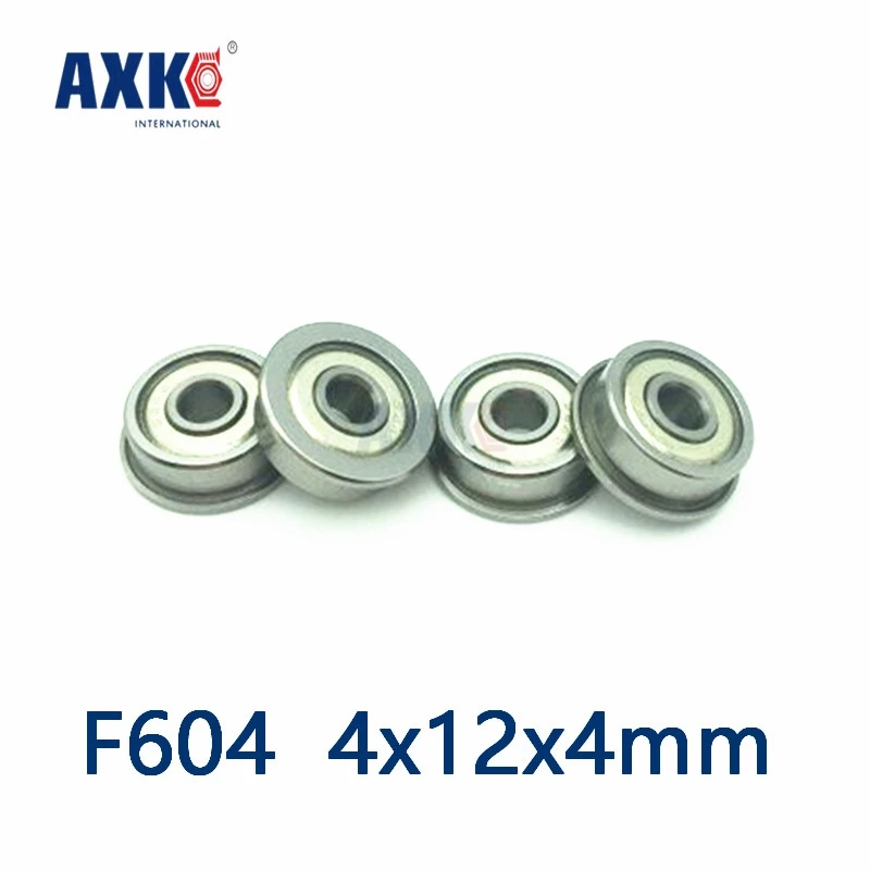 Новое поступление 2021 Limited Axk 10 шт. F604 F604zz F604z 2z 4x12x4 фланцевый подшипник Миниатюрные