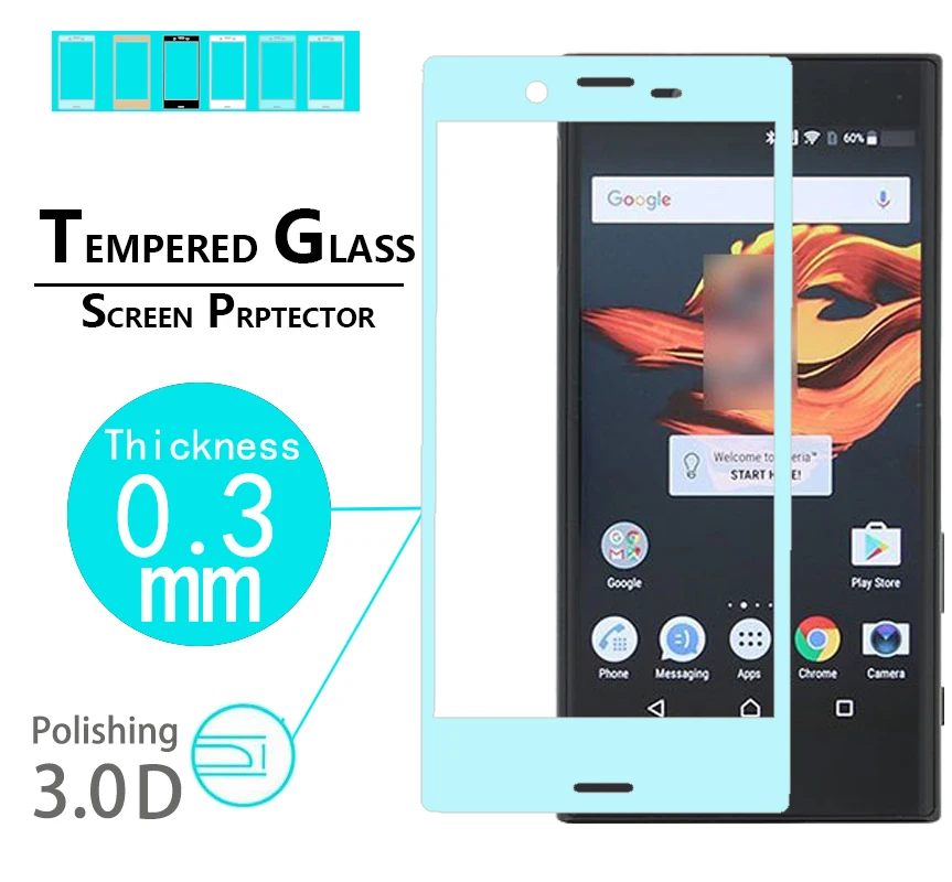 Защитное стекло закаленное с полным покрытием для Sony Xperia X Compact 4 6 дюйма|tempered glass