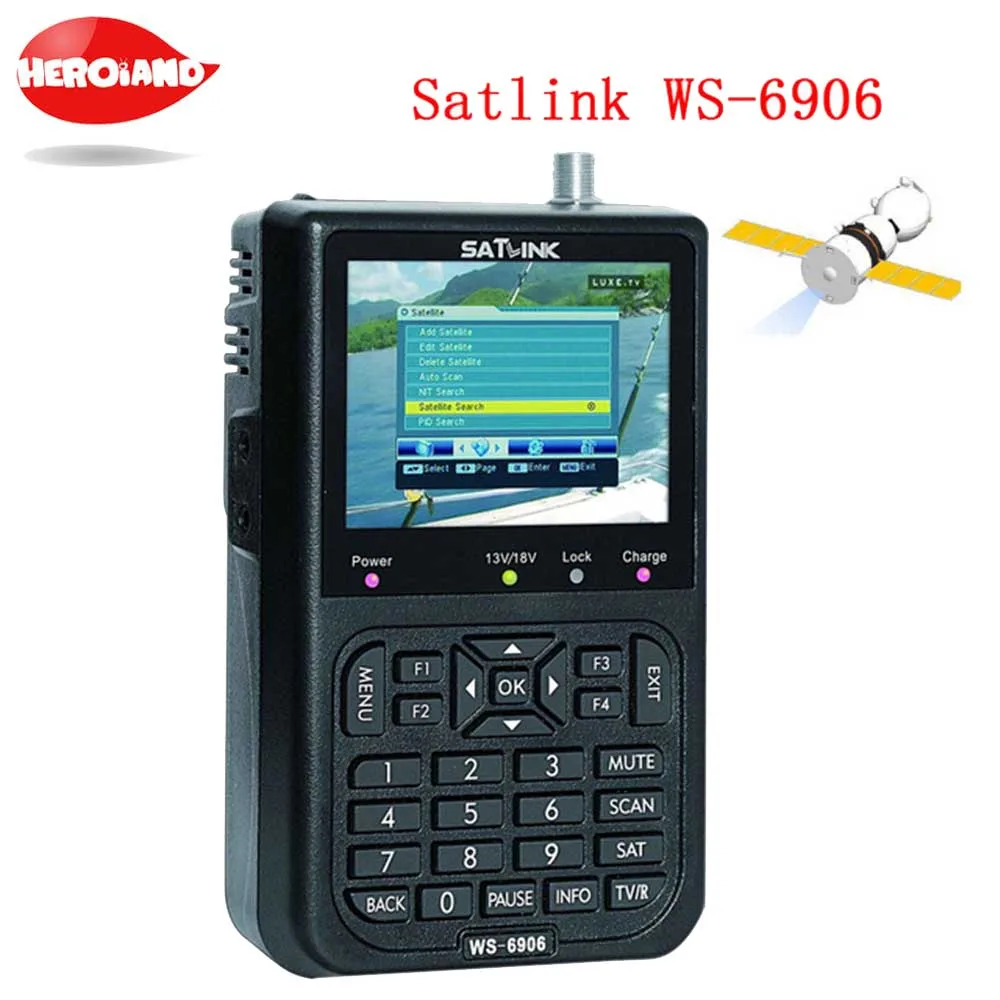 Satlink WS-6906 3 5 &quotDVB-S цифровой ресивер fta спутниковый приемник спутникового ТВ