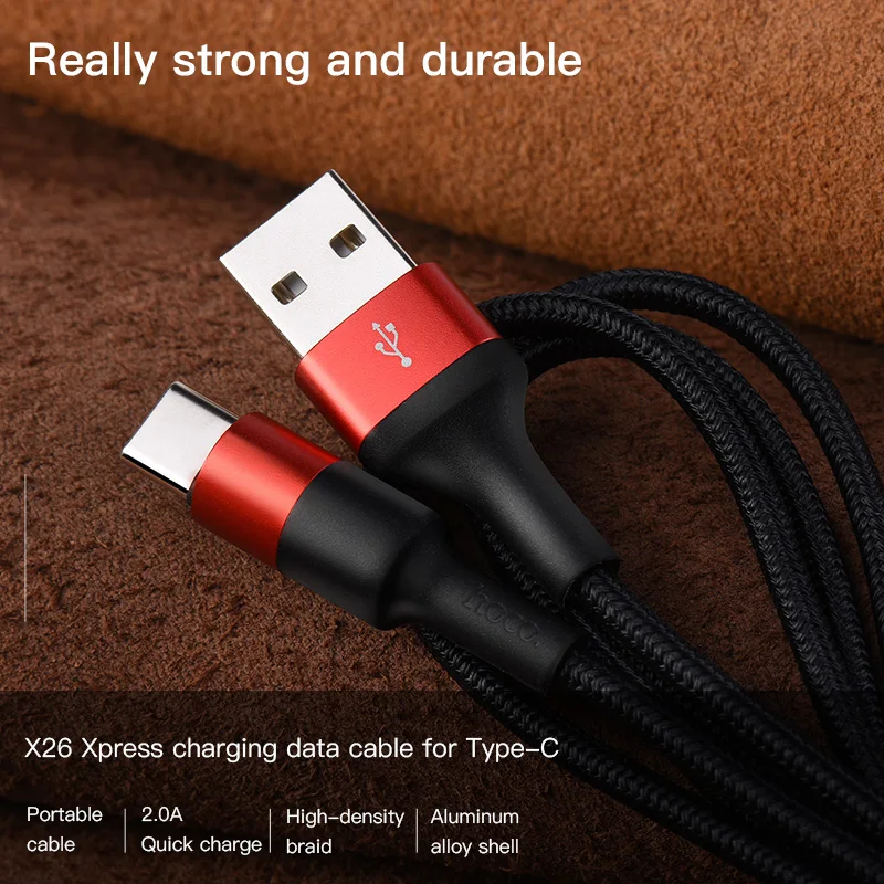 HOCO USB C кабель для Samsung S9 S8 2A Type быстрой зарядки Xiaomi Mi 8 A1 Huawei Синхронизация данных USBC