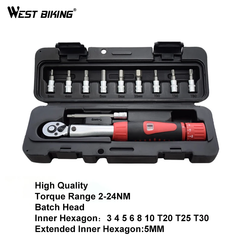 WEST BIKING 1/4 'ƈ 14NM динамометрический ключ для велосипеда набор механических