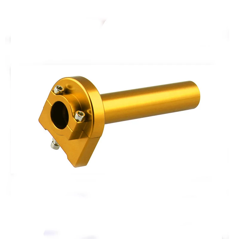 Gold Универсальный 22 мм 7/" CNC алюминиевый мотоцикл высокого качества акселератор дроссельной заслонки поворотные ручки Руль Ручка Бар - Цвет: Gold