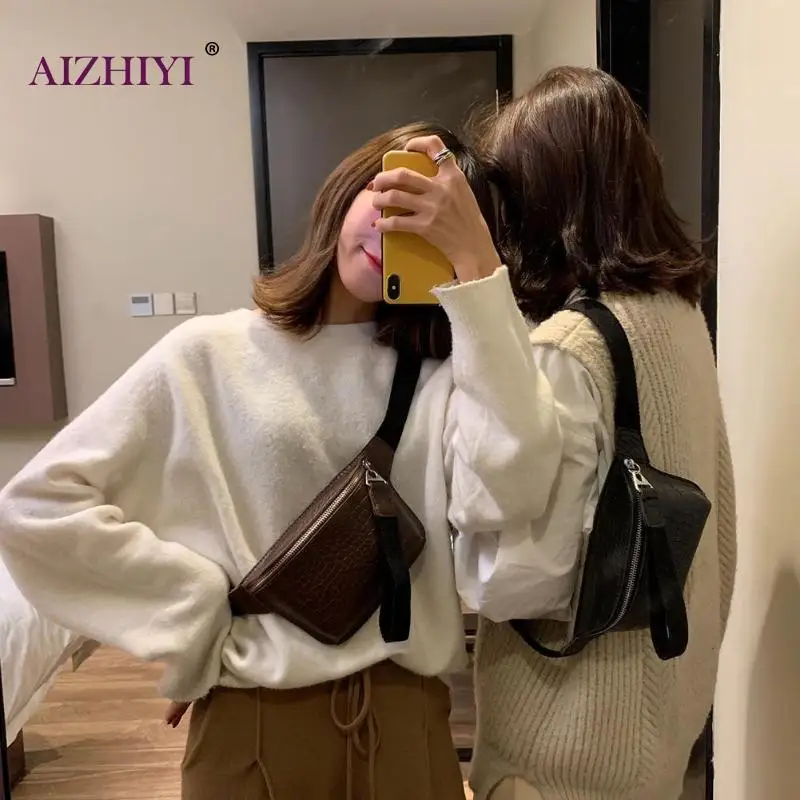 Женские сумки на пояс с узором «Аллигатор»; кожаные нагрудные сумки; Разноцветные сумки-мессенджеры; нагрудная сумка; клатч; Bolsas Feminina
