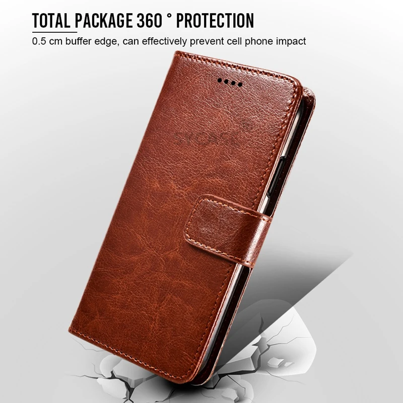 SYCASE для xiaomi Redmi 5 Plus 5A Note Pro 6A 6 Бизнес Crazy Horse Grain защитный чехол телефона Флип