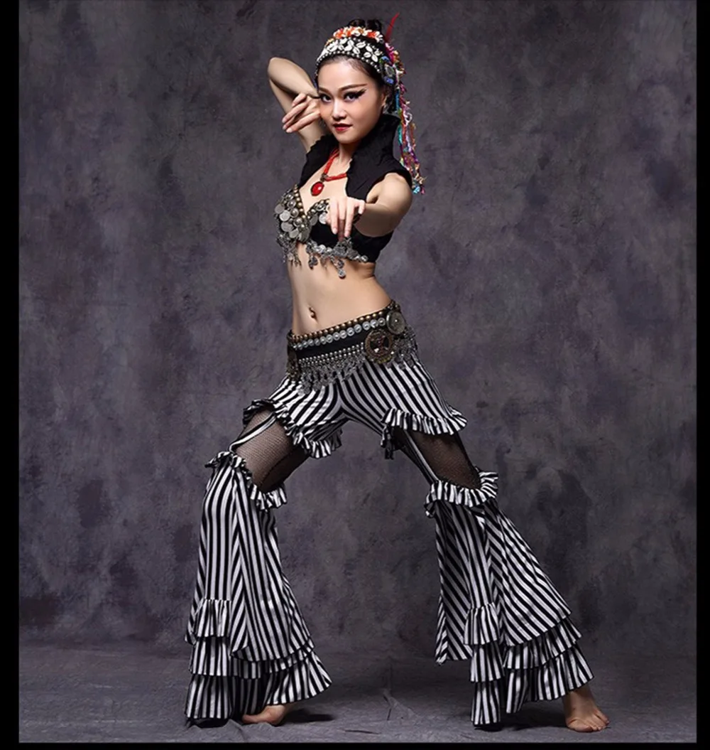 Женский костюм для танца живота из шелковой ткани и брюк индийское платье