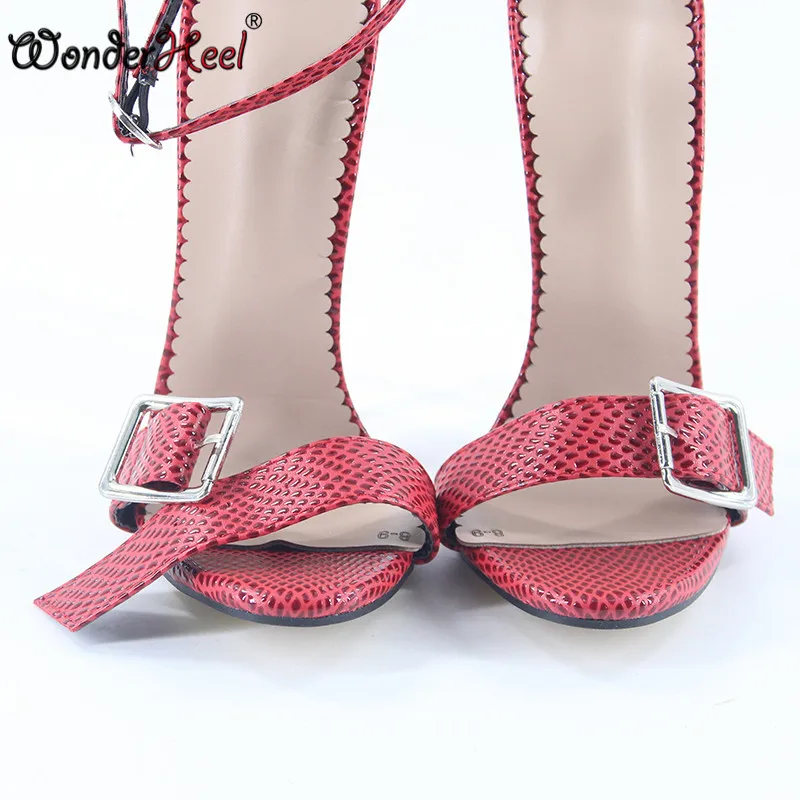 Wonderheel/ г. летние босоножки на очень высоком каблуке 18 см, на высоких каблуках для ролевых игр, на высоком каблуке, с ремешком на лодыжке, модные стильные женские босоножки